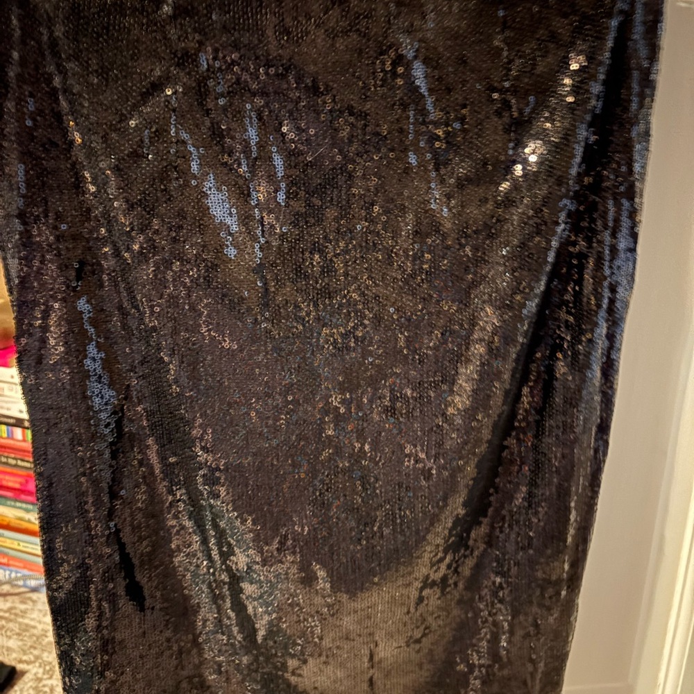 Calvin Klein Black Sequin Party Skirt